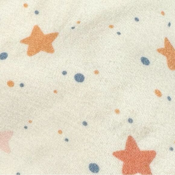 Posh Peanut Kids Cream Multi Star Print Long Sleeve Bamboo Pajama Set - Picture 4 of 9